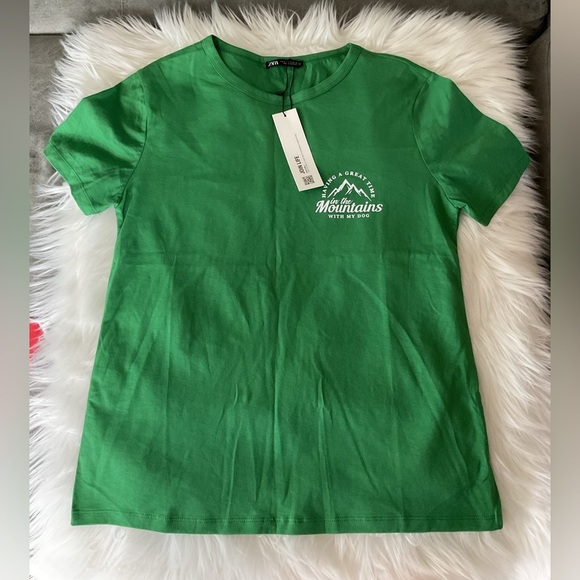 Zara Join Life Top Green - Picture 1 of 3